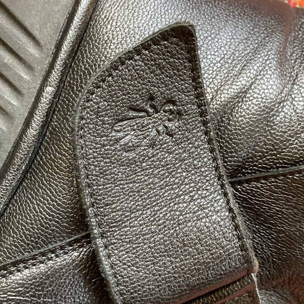 Size 8 (39) Fly London Leather Velcro Slip On Boots black wedge heel monk strap - Picture 6 of 15